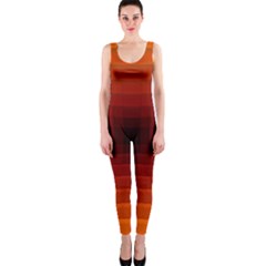 Orange Background Wallpaper Texture Lines Onepiece Catsuit by Amaryn4rt