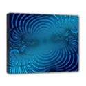 Abstract Fractal Blue Background Deluxe Canvas 20  x 16   View1