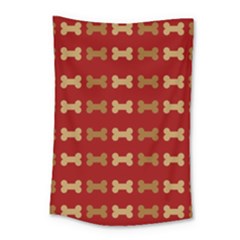 Dog Bone Background Dog Bone Pet Small Tapestry by Amaryn4rt