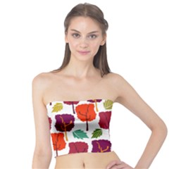 Tree Pattern Background Tube Top by Amaryn4rt