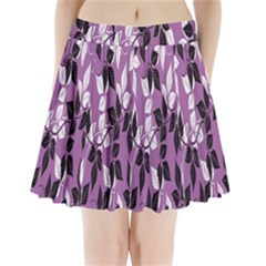 Floral Pattern Background Pleated Mini Skirt by Amaryn4rt