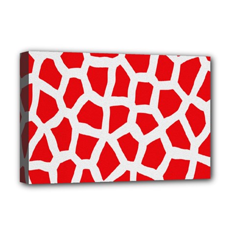 Animal Animalistic Pattern Deluxe Canvas 18  X 12   by Amaryn4rt