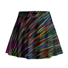 Texture Colorful Abstract Pattern Mini Flare Skirt by Amaryn4rt