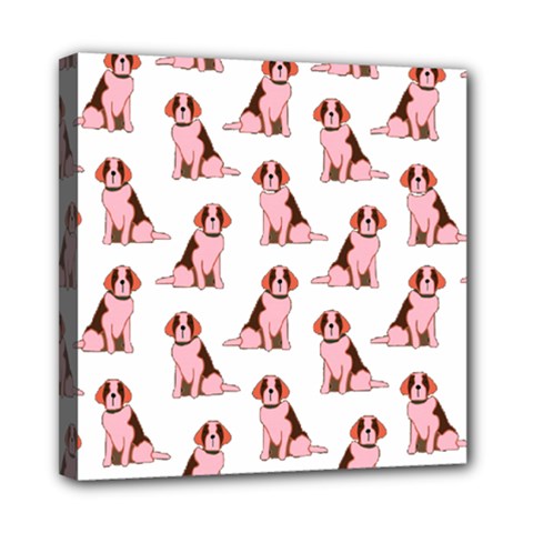 Dog Animal Pattern Mini Canvas 8  X 8  by Amaryn4rt