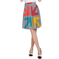 Arrows Center Inside Middle A-line Skirt by Amaryn4rt