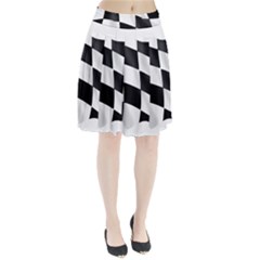 Flag Chess Corse Race Auto Road Pleated Skirt by Amaryn4rt