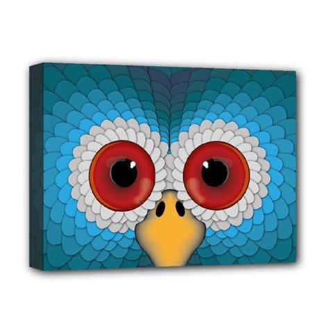 Bird Eyes Abstract Deluxe Canvas 16  X 12   by Amaryn4rt