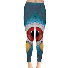 Bird Eyes Abstract Leggings  by Amaryn4rt
