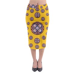I Can See You Midi Pencil Skirt by pepitasart