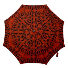 3d Metal Pattern On Wood Hook Handle Umbrellas (large) by Amaryn4rt