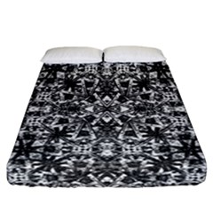 Modern Oriental Pattern Fitted Sheet (california King Size) by dflcprints