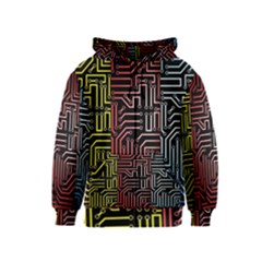 Circuit Board Seamless Patterns Set Kids  Zipper Hoodie by Amaryn4rt