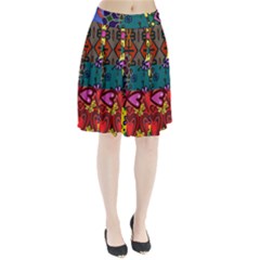 Patchwork Collage Pleated Skirt by Simbadda