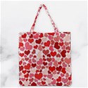 Red Hearts Grocery Tote Bag View1