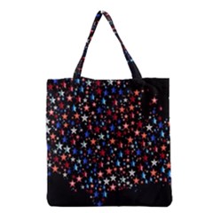 America Usa Map Stars Vector  Grocery Tote Bag by Simbadda