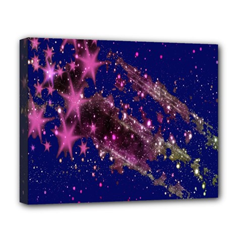 Stars Abstract Shine Spots Lines Deluxe Canvas 20  X 16   by Simbadda