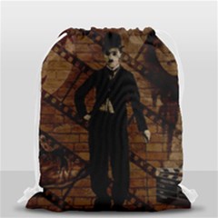 Charlie Chaplin  Drawstring Bag (small) by Valentinaart