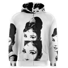 Audrey Hepburn Men s Zipper Hoodie by Valentinaart