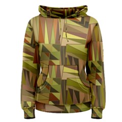 Earth Tones Geometric Shapes Unique Women s Pullover Hoodie by Simbadda