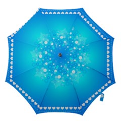 Blue Dot Star Hook Handle Umbrellas (large) by Simbadda