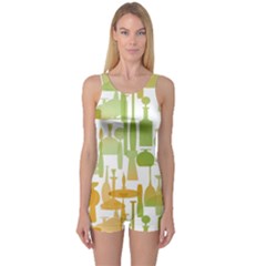 Angerine Blenko Glass One Piece Boyleg Swimsuit by Simbadda