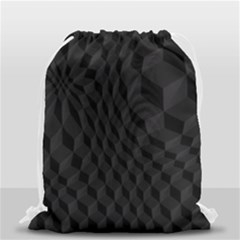 Pattern Dark Texture Background Drawstring Bag (small) by Simbadda
