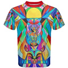 Arcturian Metamorphosis Grid - Men s Cotton Tee by tealswan