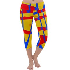 Graphic Design Graphic Design Capri Yoga Leggings by Simbadda