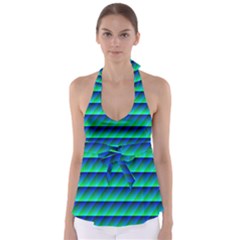 Background Texture Structure Color Babydoll Tankini Top by Simbadda