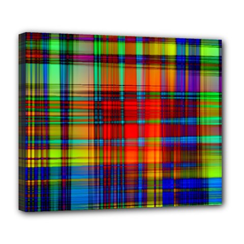Abstract Color Background Form Deluxe Canvas 24  X 20   by Simbadda