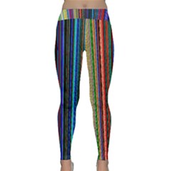 Multi Colored Lines Classic Yoga Leggings by Simbadda
