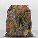 Swirl Colour Design Color Texture Drawstring Bag (Small) View2