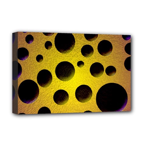 Background Design Random Balls Deluxe Canvas 18  X 12   by Simbadda