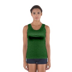 Texture Green Rush Easter Women s Sport Tank Top  by Simbadda