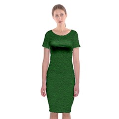 Texture Green Rush Easter Classic Short Sleeve Midi Dress by Simbadda