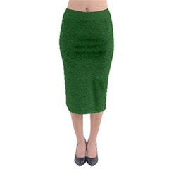 Texture Green Rush Easter Midi Pencil Skirt by Simbadda