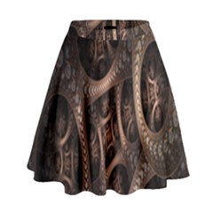 Patterns Dive Background High Waist Skirt by Simbadda