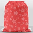 Floral pattern Drawstring Bag (Large) View2