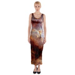 Carina Nebula Fitted Maxi Dress by SpaceShop