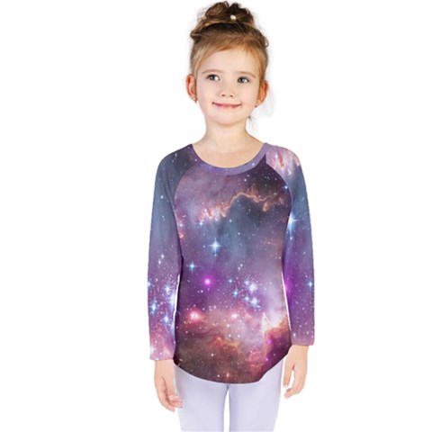 Small Magellanic Cloud Kids  Long Sleeve Tee by SpaceShop