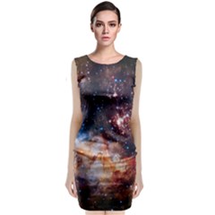 Celestial Fireworks Classic Sleeveless Midi Dress by SpaceShop
