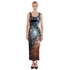 Star Cluster Fitted Maxi Dress by SpaceShop