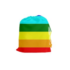 Rainbow Drawstring Pouches (medium)  by Valentinaart