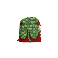 Shamrock Irish Ireland Clover Day Drawstring Pouches (xs)  by Simbadda
