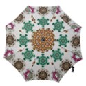 A Set Of 9 Nine Snowflakes On White Hook Handle Umbrellas (Small) View1