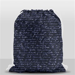 Handwriting Drawstring Bag (small) by Valentinaart
