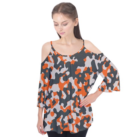 Camouflage Texture Patterns Flutter Tees by Simbadda