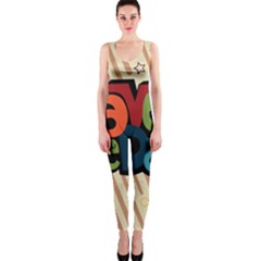 Have A Nice Happiness Happy Day Onepiece Catsuit by Simbadda