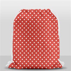 Polka Dots Drawstring Bag (small) by Valentinaart