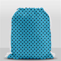 Polka Dots Drawstring Bag (small) by Valentinaart